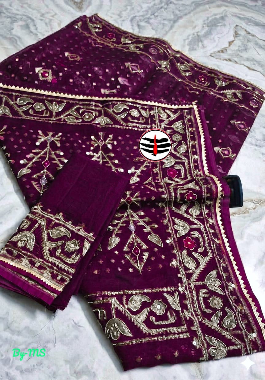 Most trending kardana jamdani saree (preorder basis)