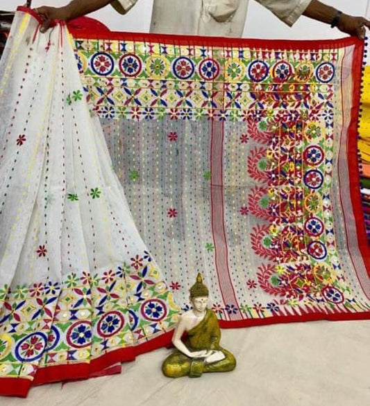 Handloom Hazarbuti Saree: Exquisite Ethically Handwoven Indian Attire
