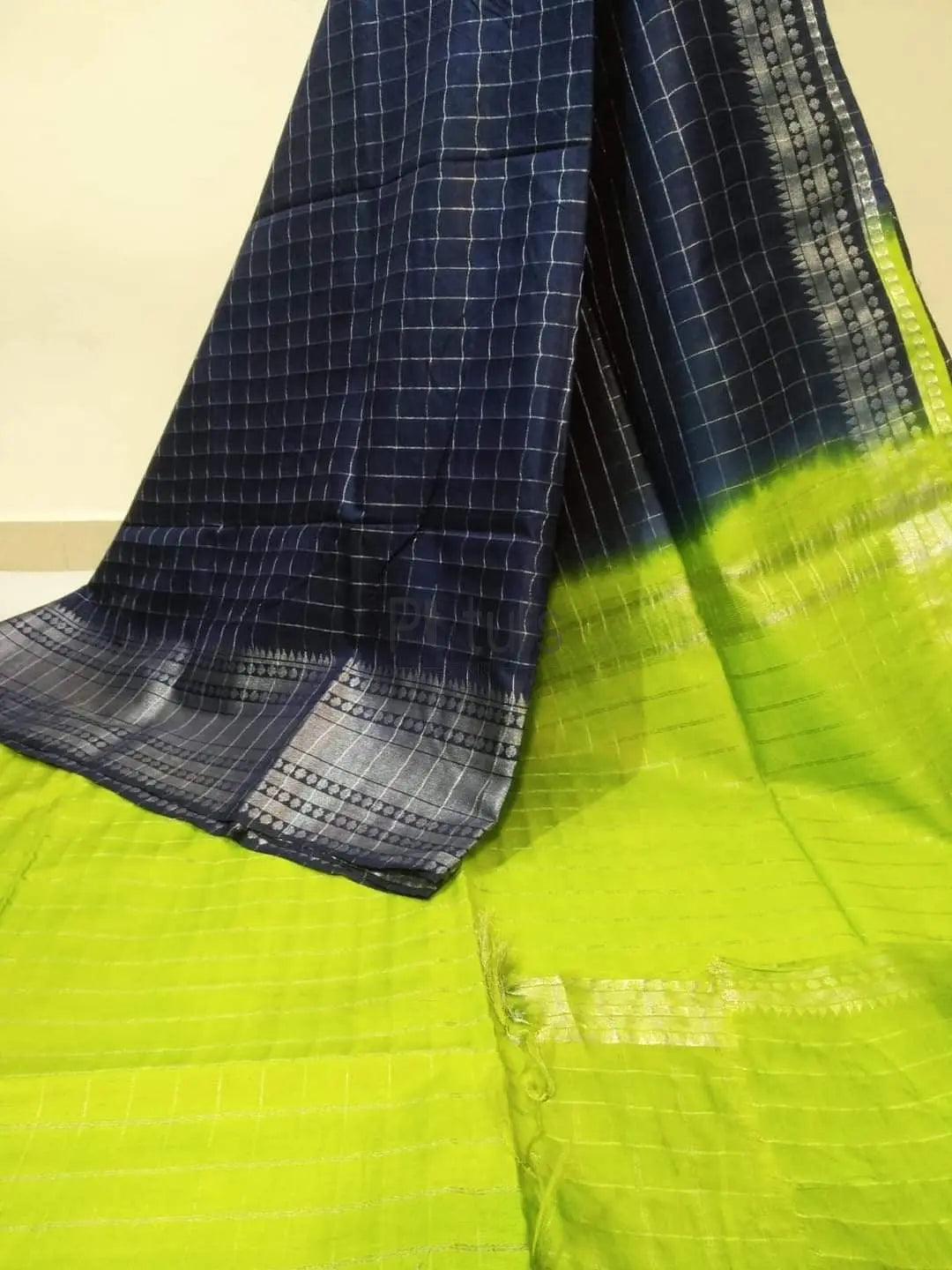 Bhagalpuri mangalgiri silk bi colour saree Putul's Fashion
