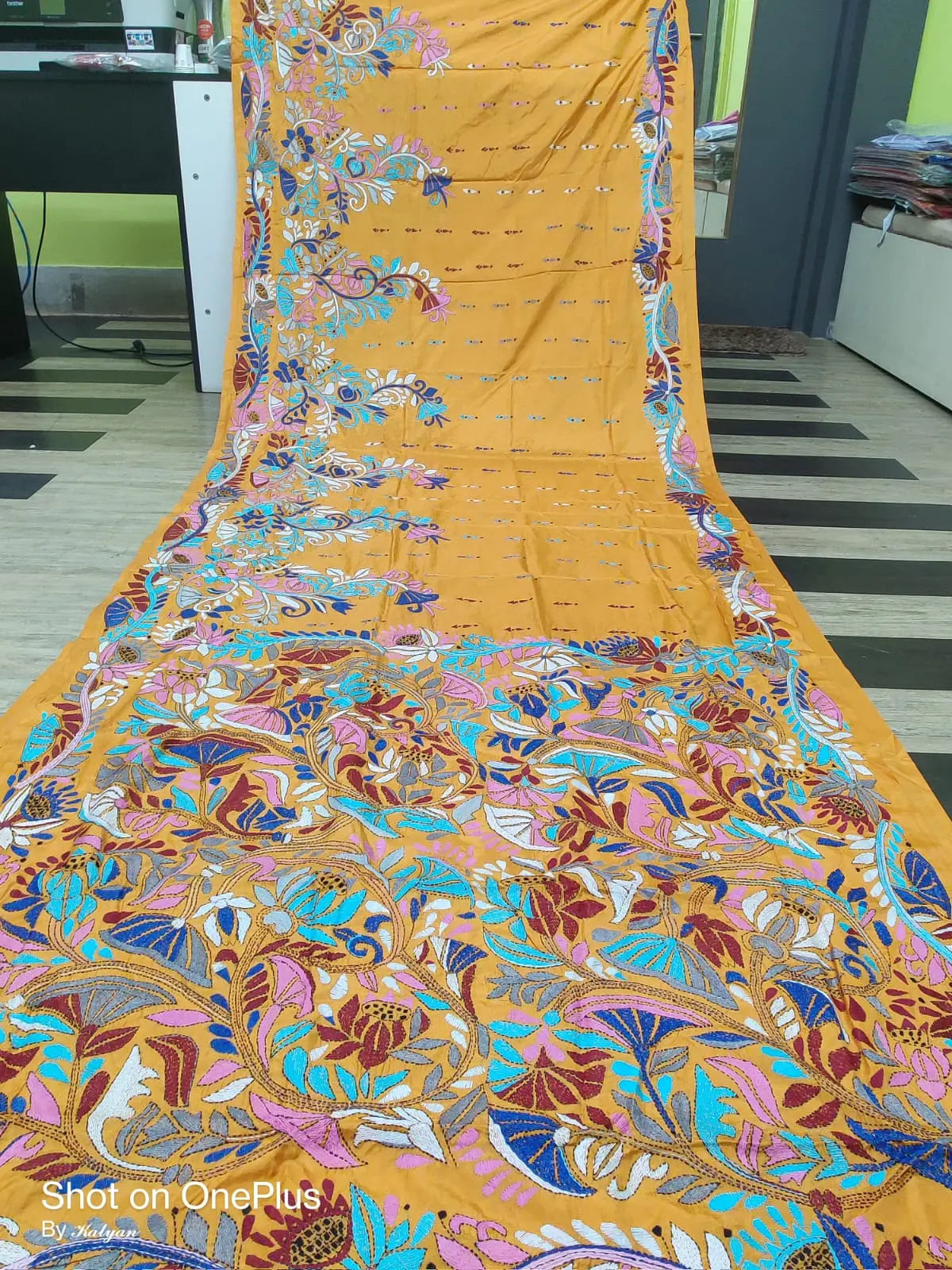 Bolpur Kantha stitch saree Putul's fashion