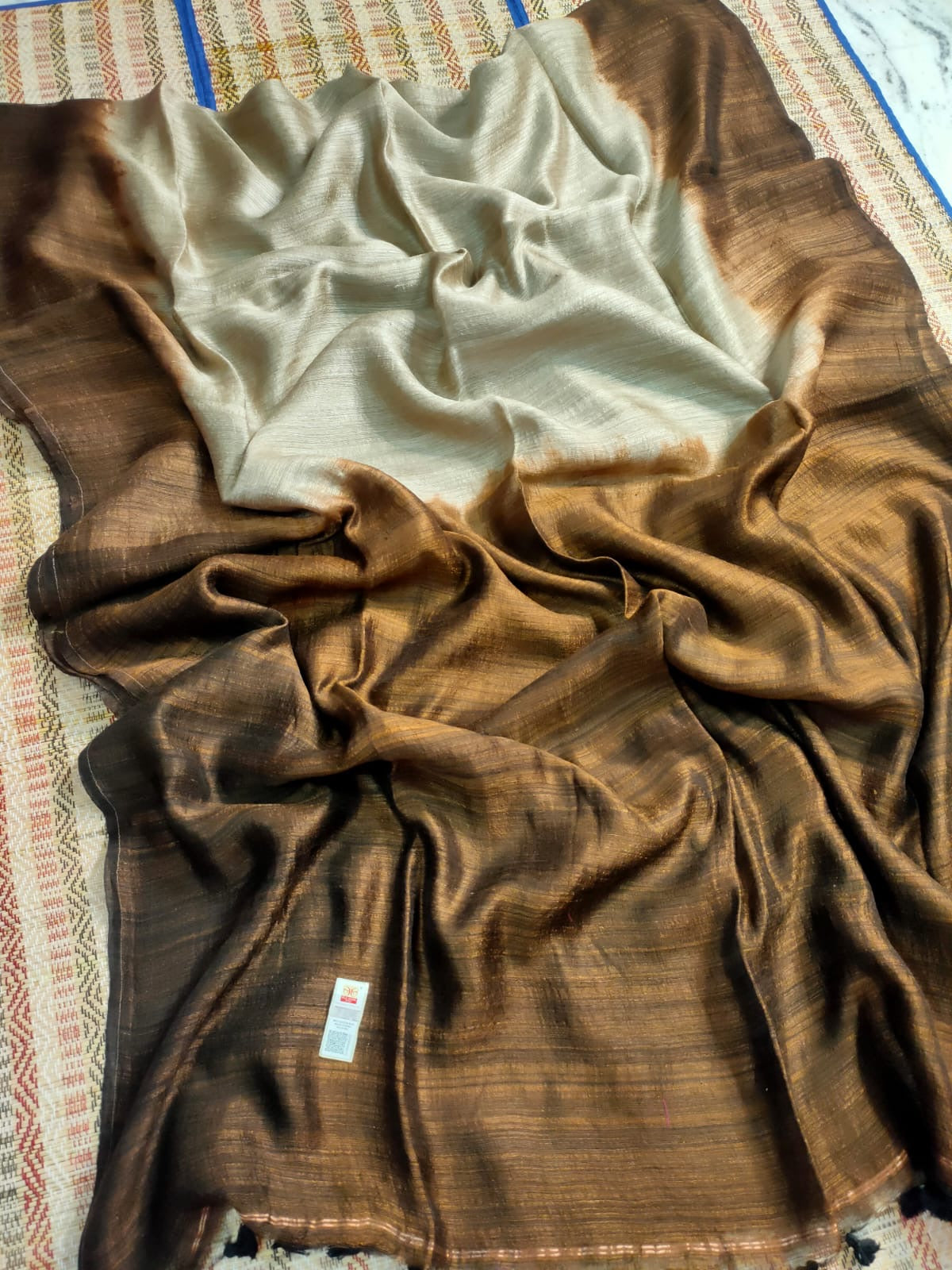Wash motka saree silk mark certified-Bengal originated saree