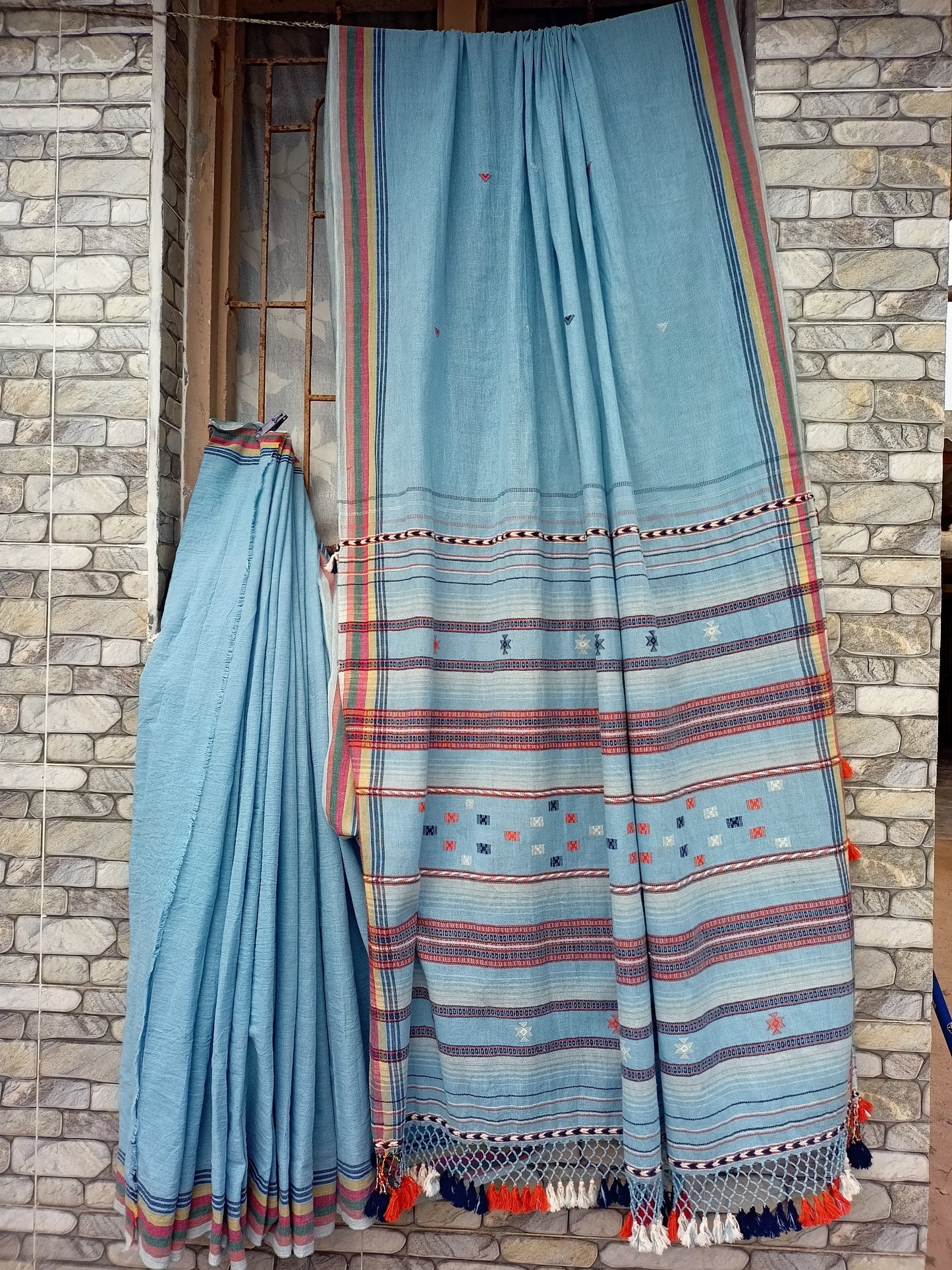 Kala cotton bhujodi saree from the weavers of Kutch