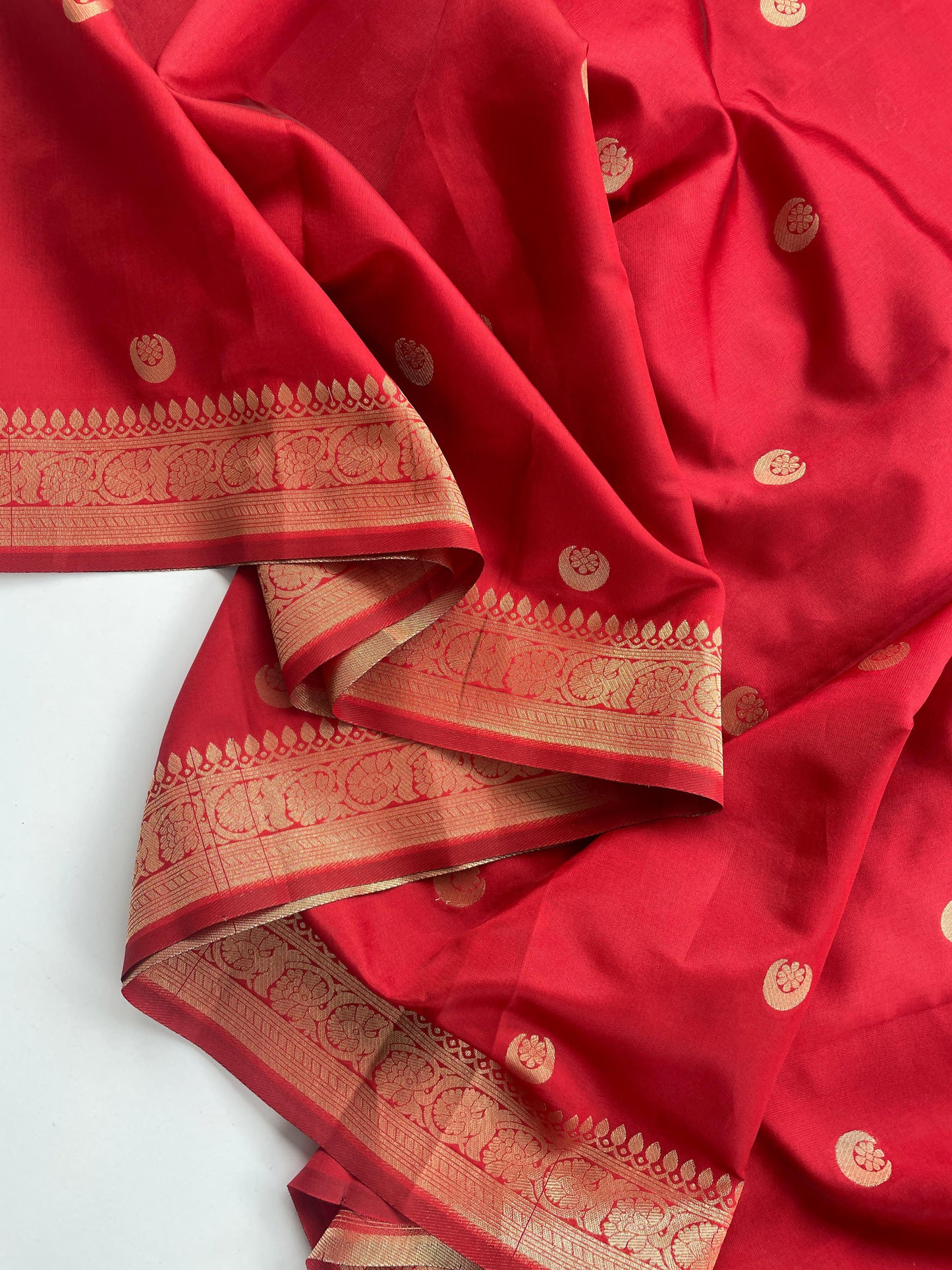 Replica banarasi saree of Sonakshi reception, red saree