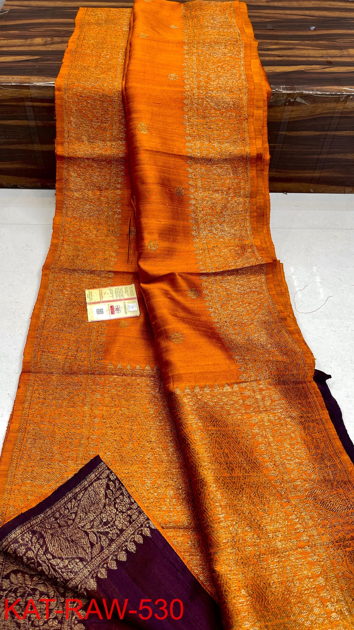 Tussar raw silk banarasi saree, A rich collection for grand entry in a crowd
