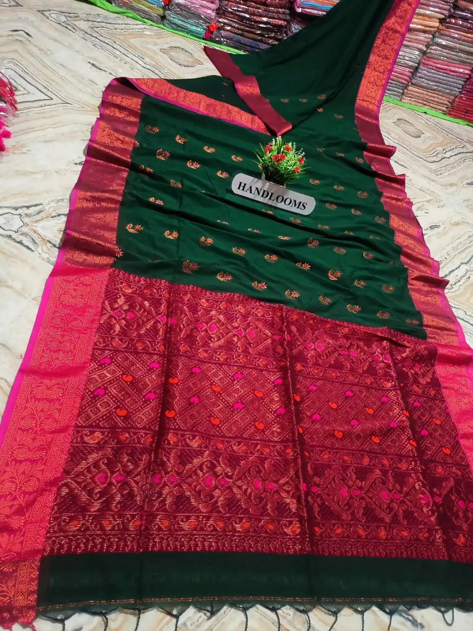 Cotton Banarasi sari Putul's fashion