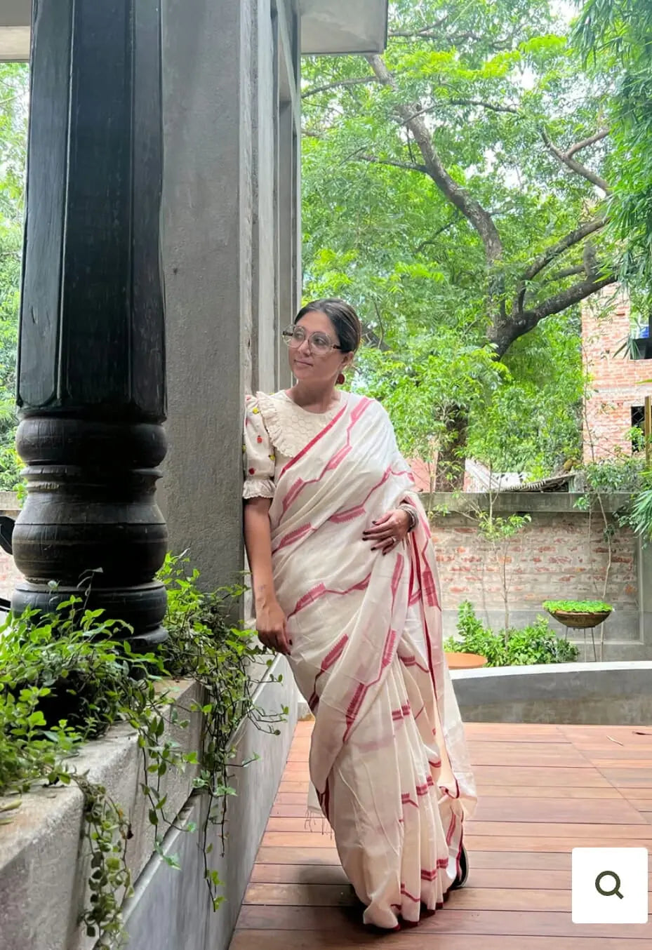 Cotton Jamdani saree of Bengal Putul's Fashion