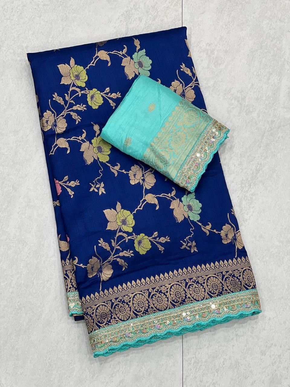Soft dola silk saree