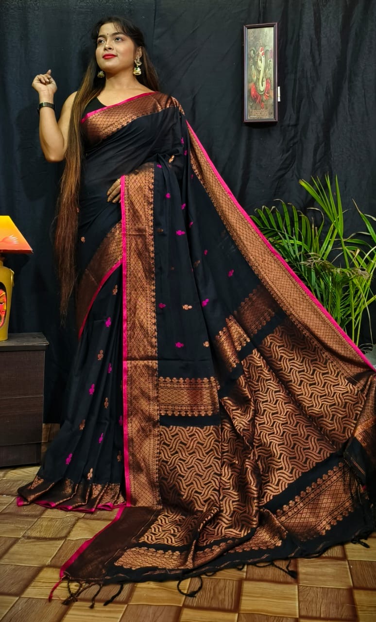 Cotton banarasi saree -A saree of wonder