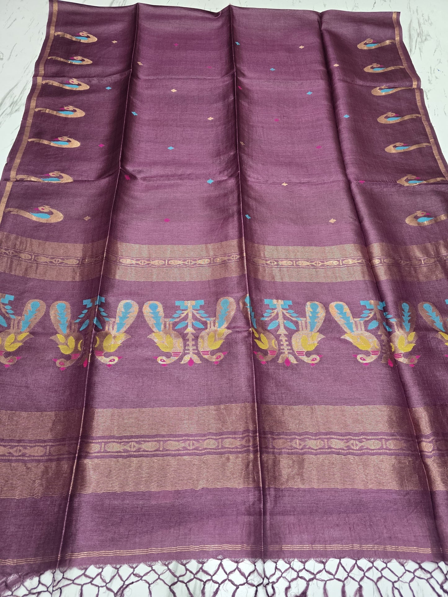 An Heirloom Woven in Earth and Gold: The Gachi Tussar Paithani saree