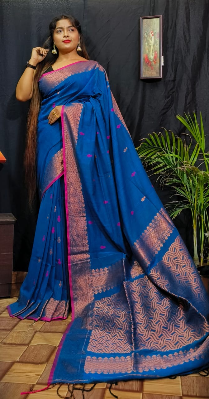 Cotton banarasi saree -A saree of wonder