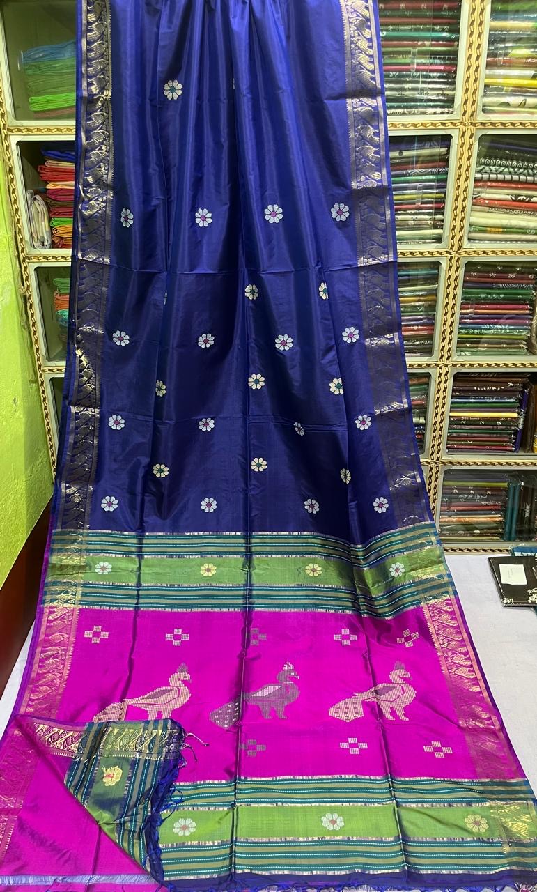 Bishnupur katan silk kalakhetra design