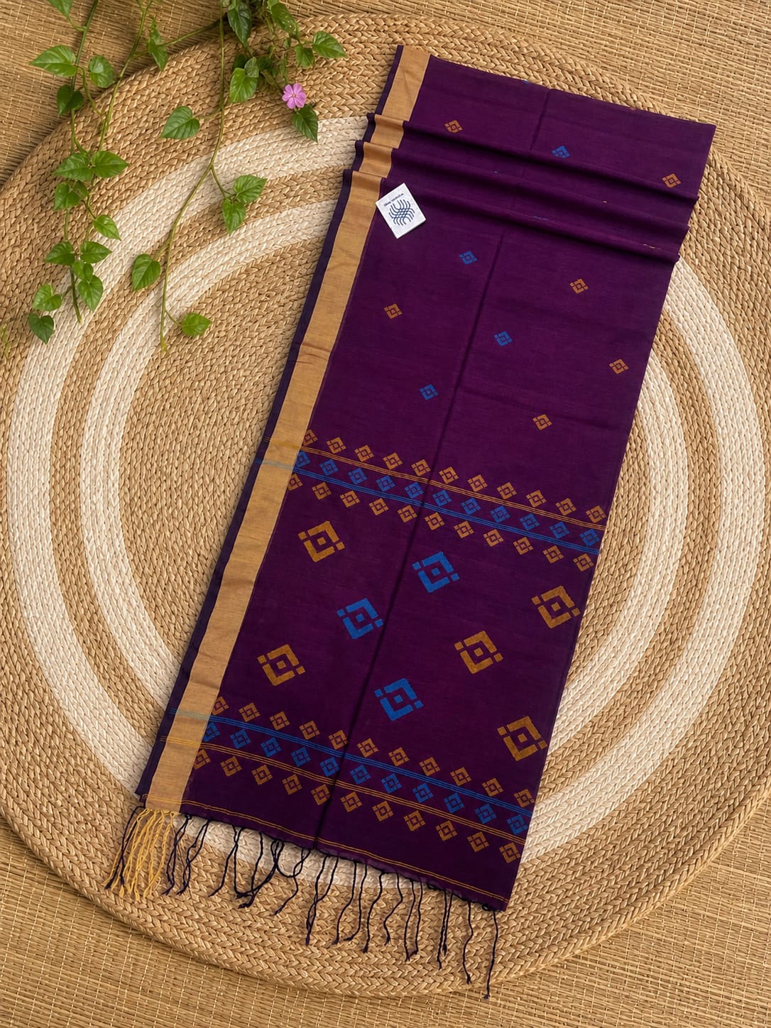 Cotton jamdani saree of Bengal