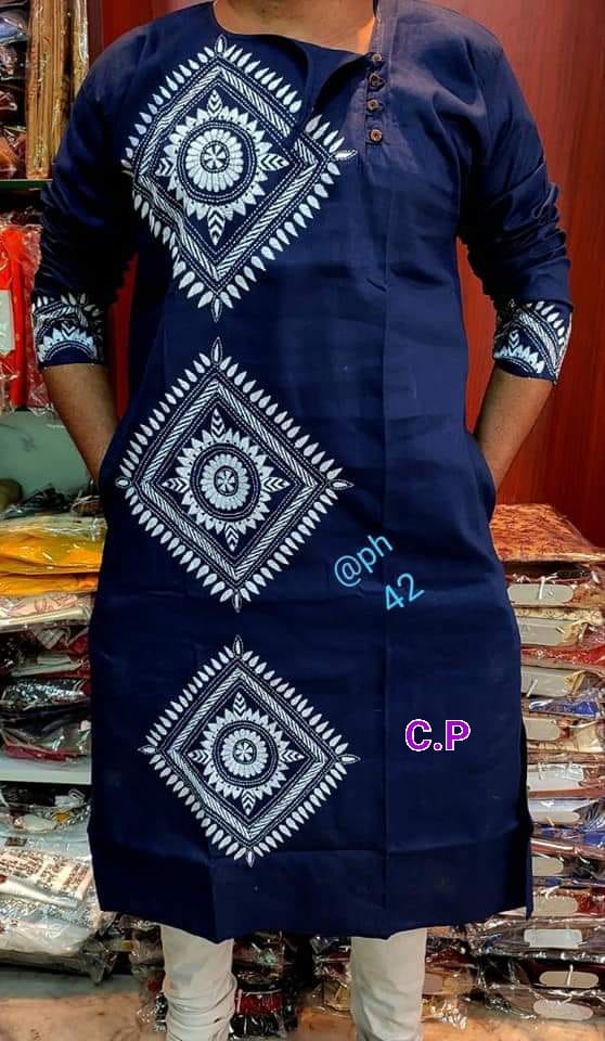 Men kantha stitch Punjabi