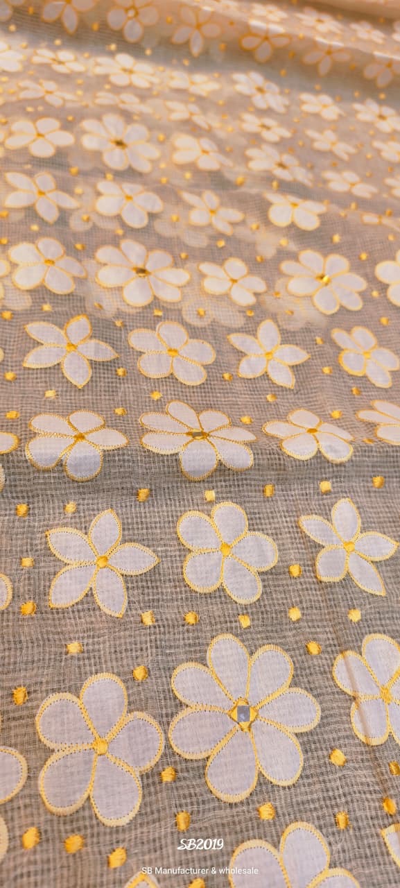 Reshom kota applique saree  saree