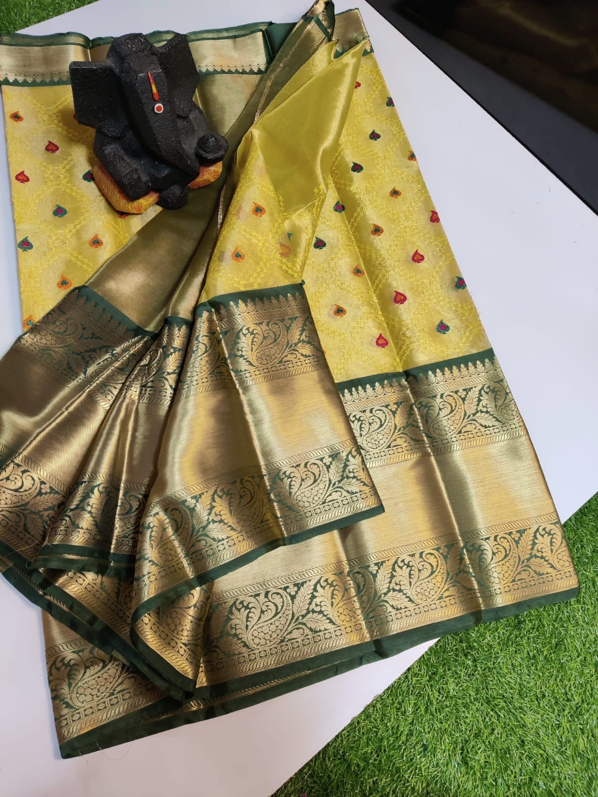 Tissue silk banarasi saree