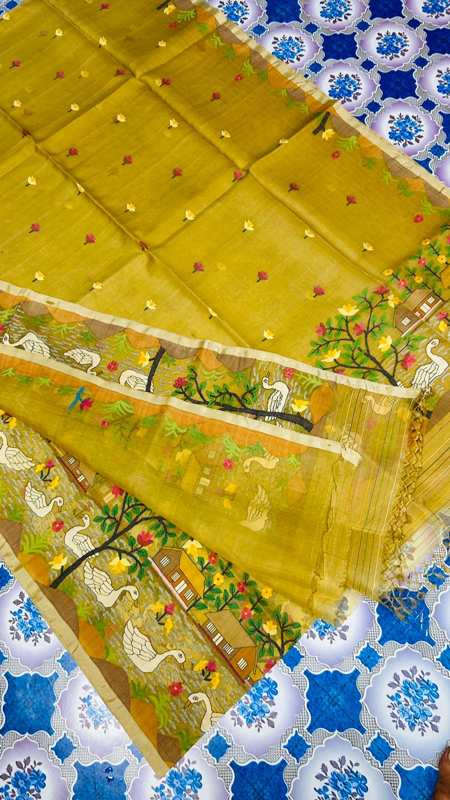 Luxury collection of Muslin jamdani saree hand weaving work on saree - muslin saree