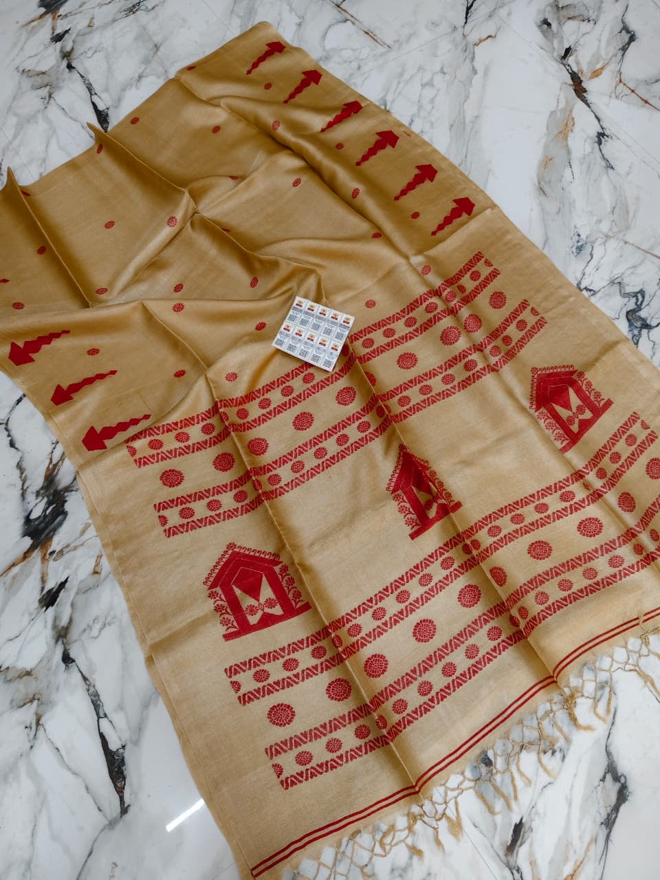 Silk Marked Gachi Tussar Saree with Dolabedi Motif