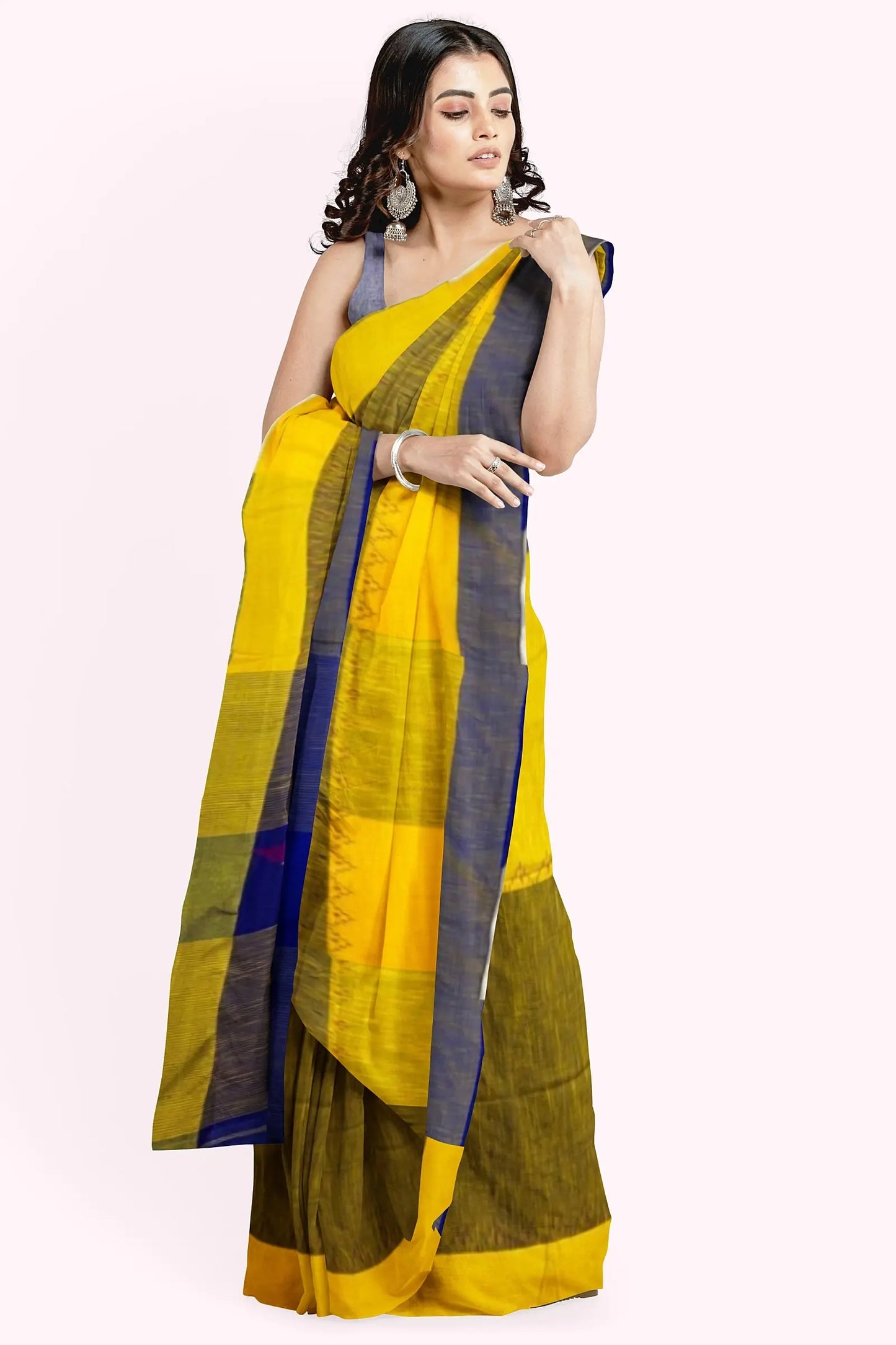 Handloom khadi cotton saree Putul's fashion