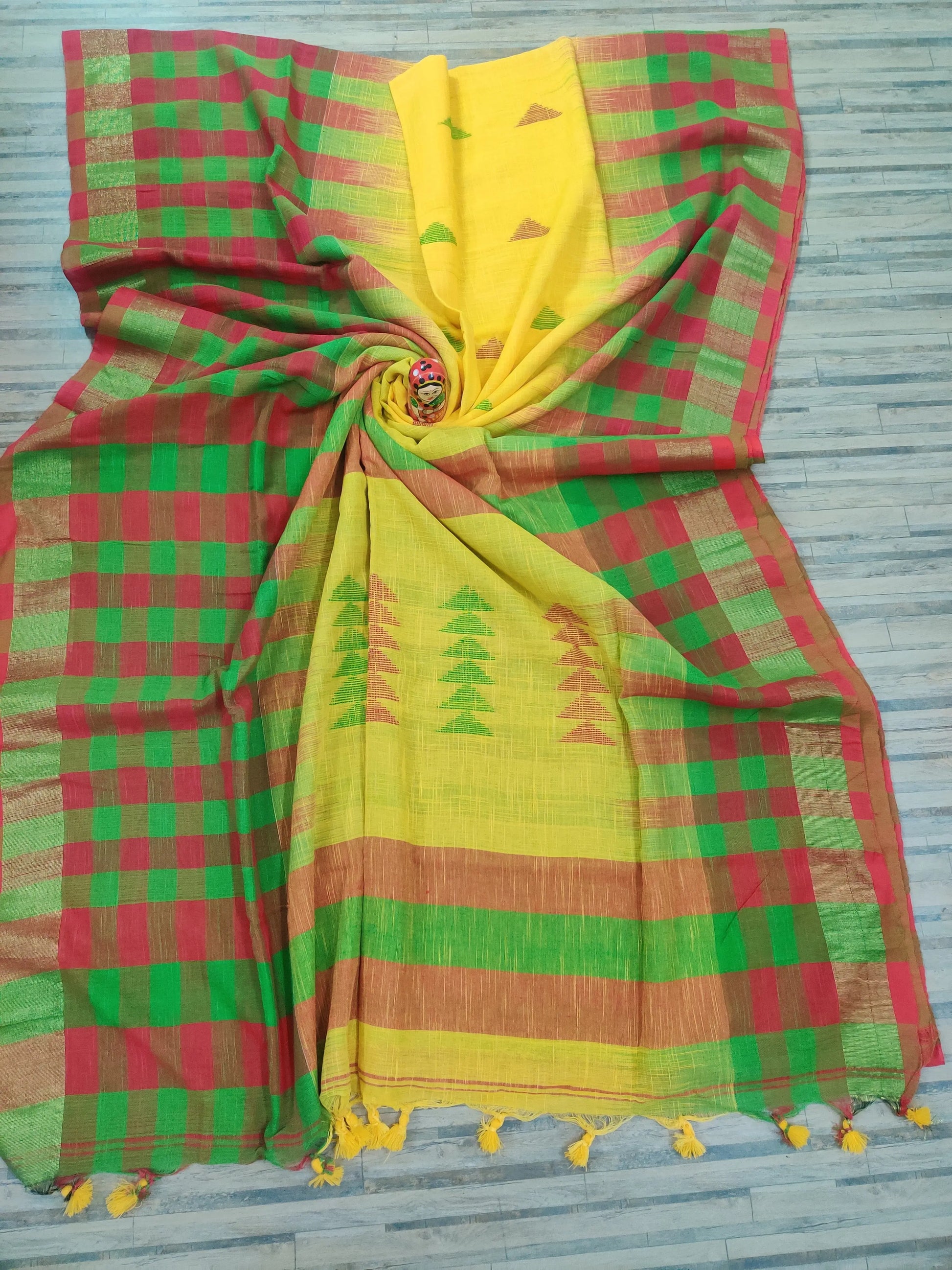 Khadi cotton saree Putul's fashion