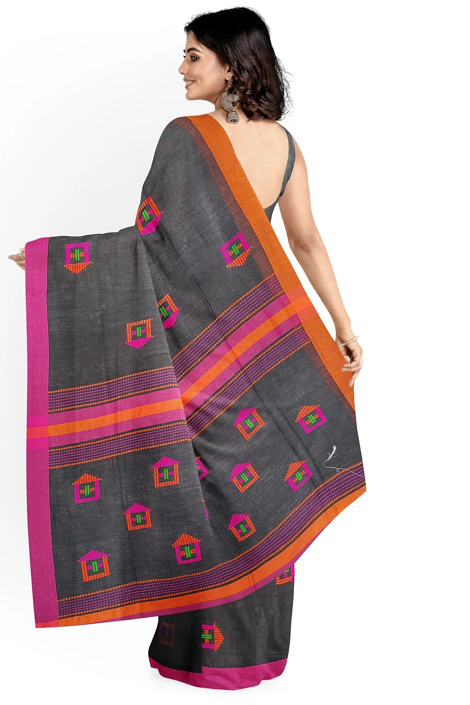 cotton saree printed Putul's fashion