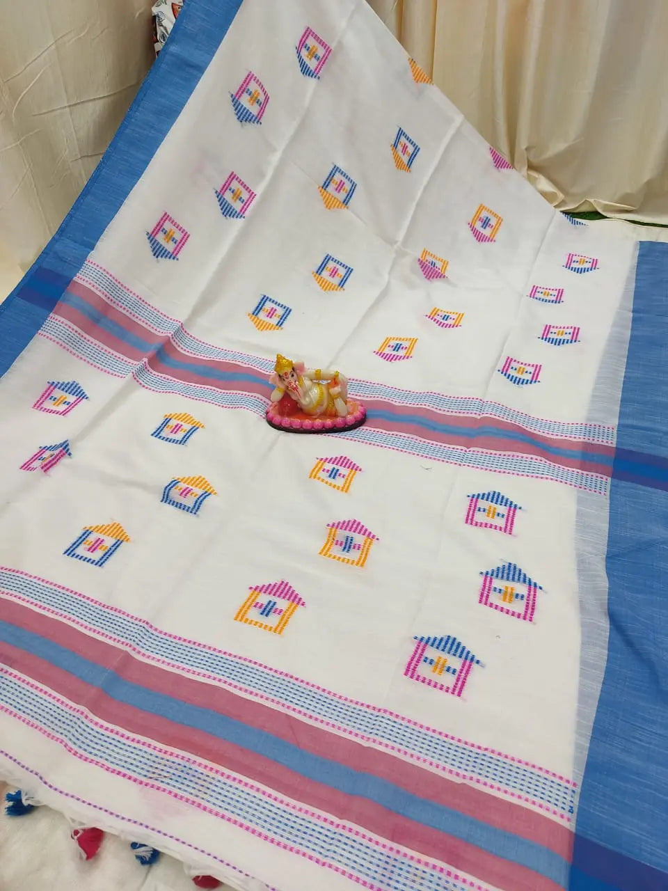 Khadi cotton saree house design Putul's fashion