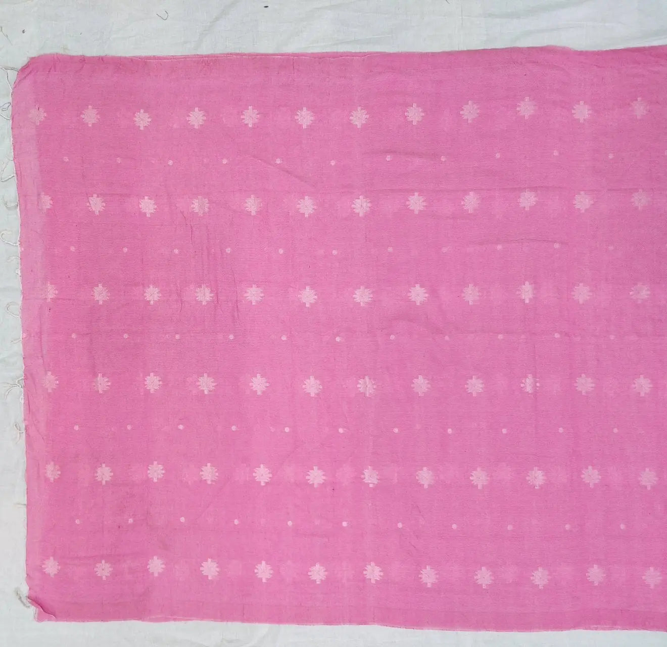 Khadi cotton star baby pink Putul's fashion