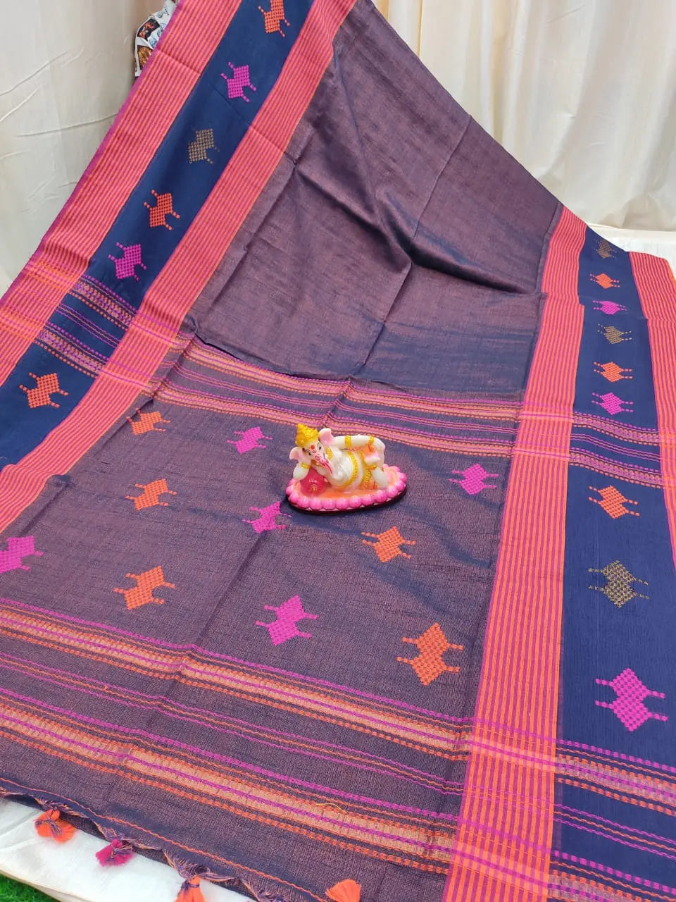 Khadi tissue cotton saree Putul's fashion