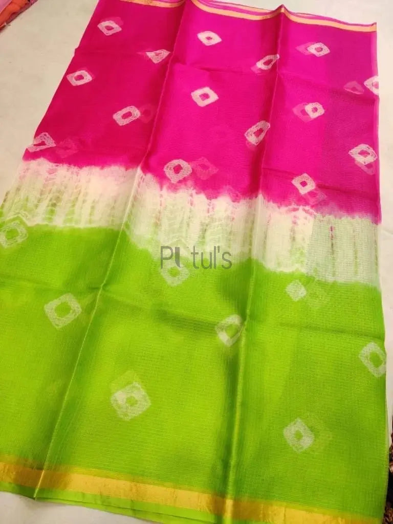 Kota Doria Jacquard Pure Silk Saree (Blue) in Pithoragarh at best price by  Geet Fashion - Justdial