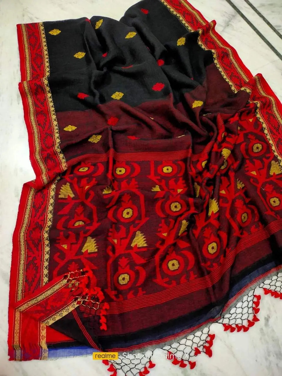 Linen Banarasi Saree Putul's Fashion