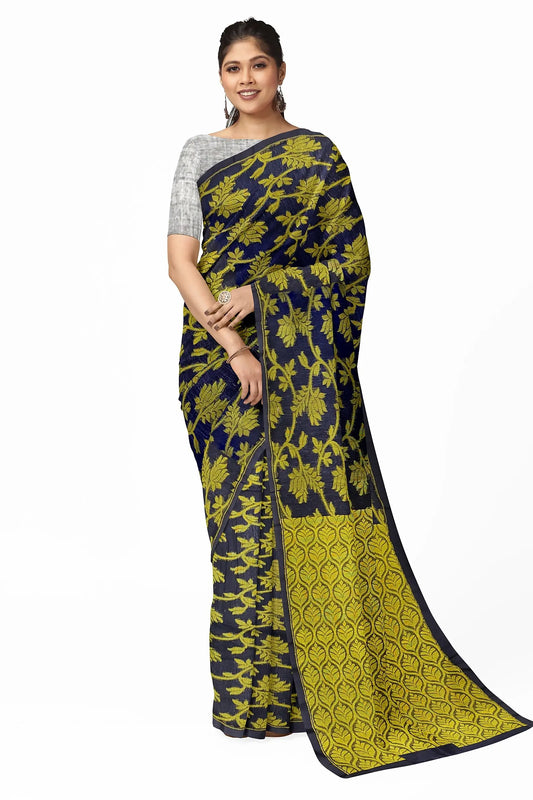 Linen Banarasi saree Putul's fashion