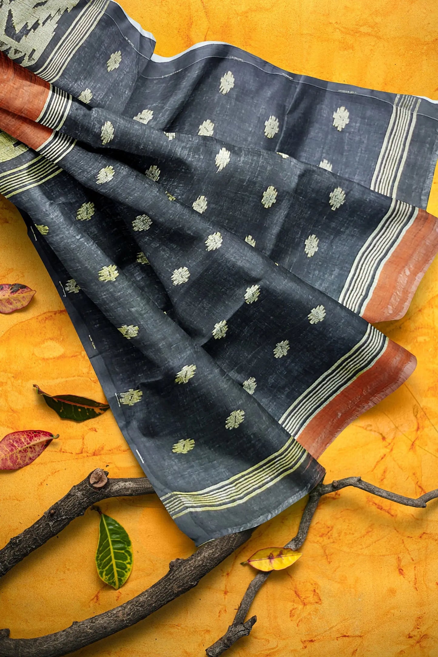 Linen Jamdani saree My Store