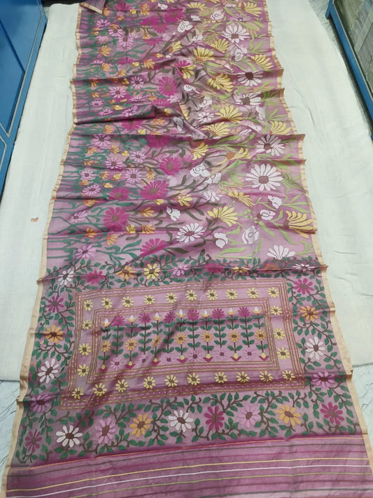 Muslin hand weave pure Jamdani Putul's fashion