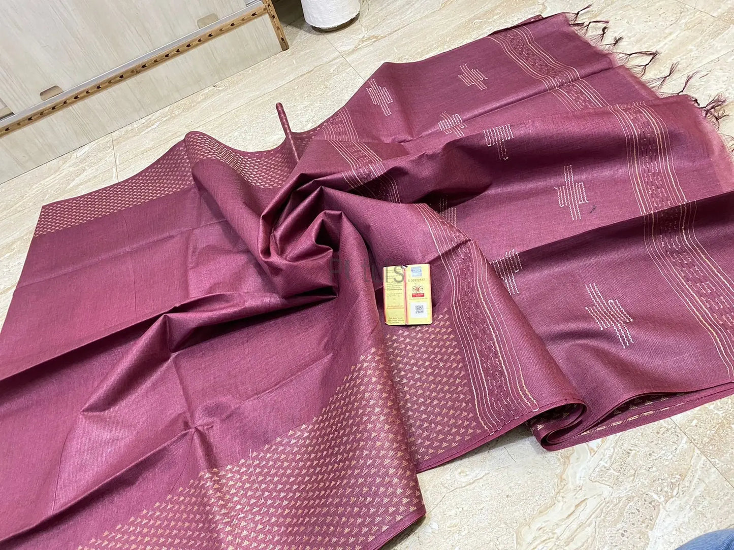 Semi tussar silk weaving saree Putul's Fashion