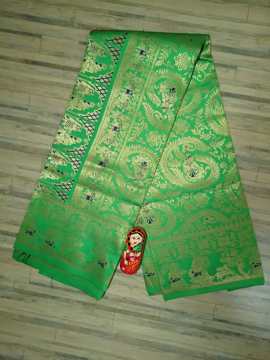 Swarnachori art silk saree Putul's fashion