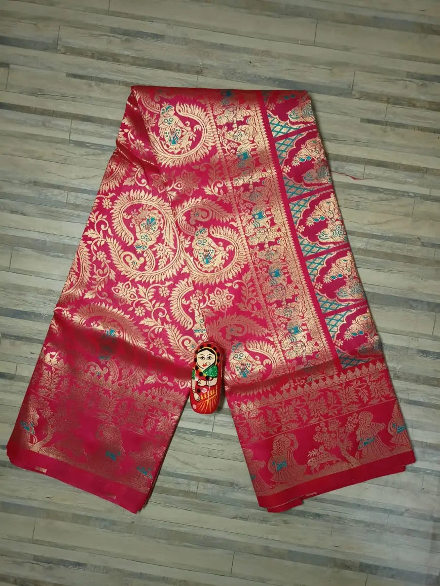 Swarnachori art silk saree Putul's fashion