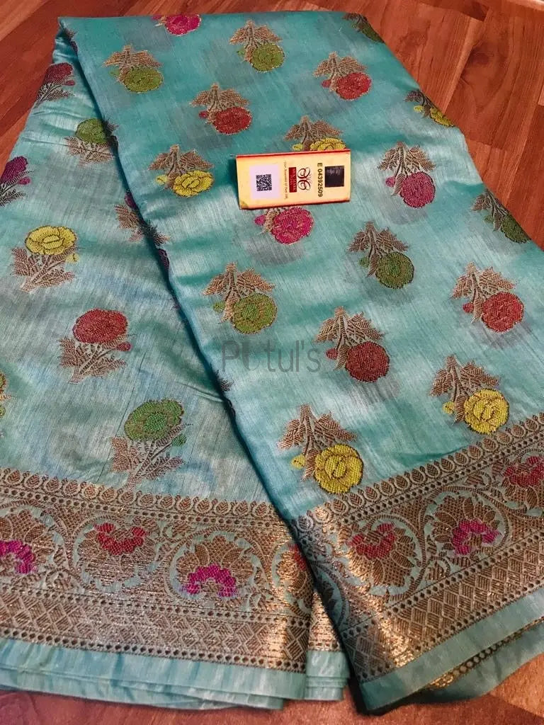 Tussar mooga banarasi with silkmark Putul's Fashion