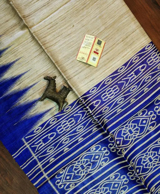 Tussar saree Gicha print with silk mark Putul's fashion