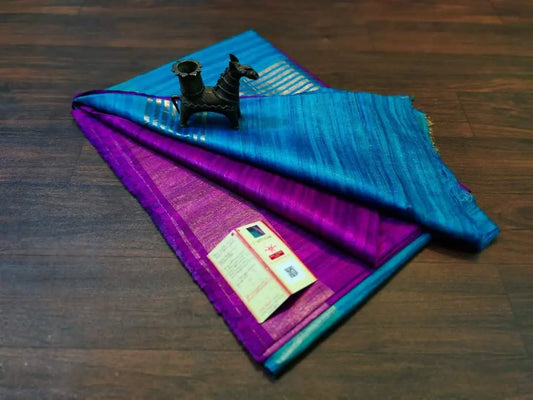 Tussar silk bi colour silk mark Putul's fashion