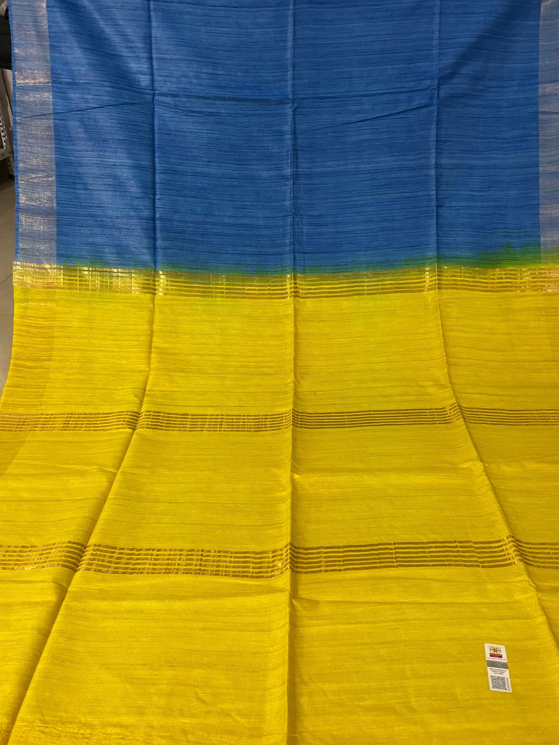 Tussar silk bi colour silk mark Putul's Fashion