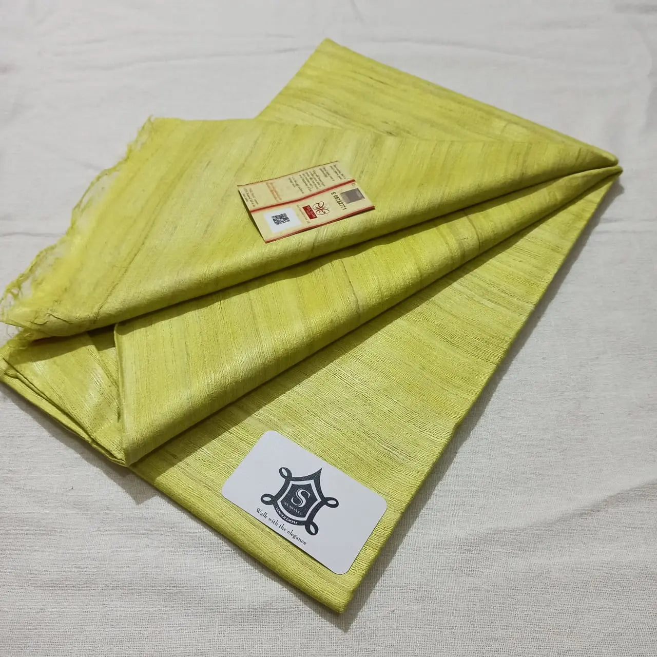 Tussar silk plain with silk mark Putul's fashion