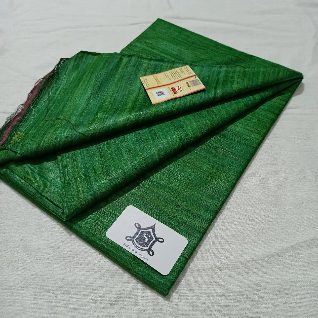 Tussar silk plain with silk mark Putul's fashion