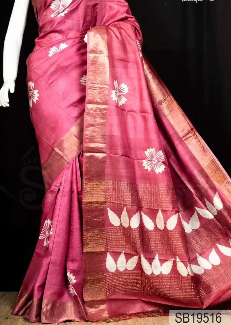 Tussar silk saree original Putul's fashion