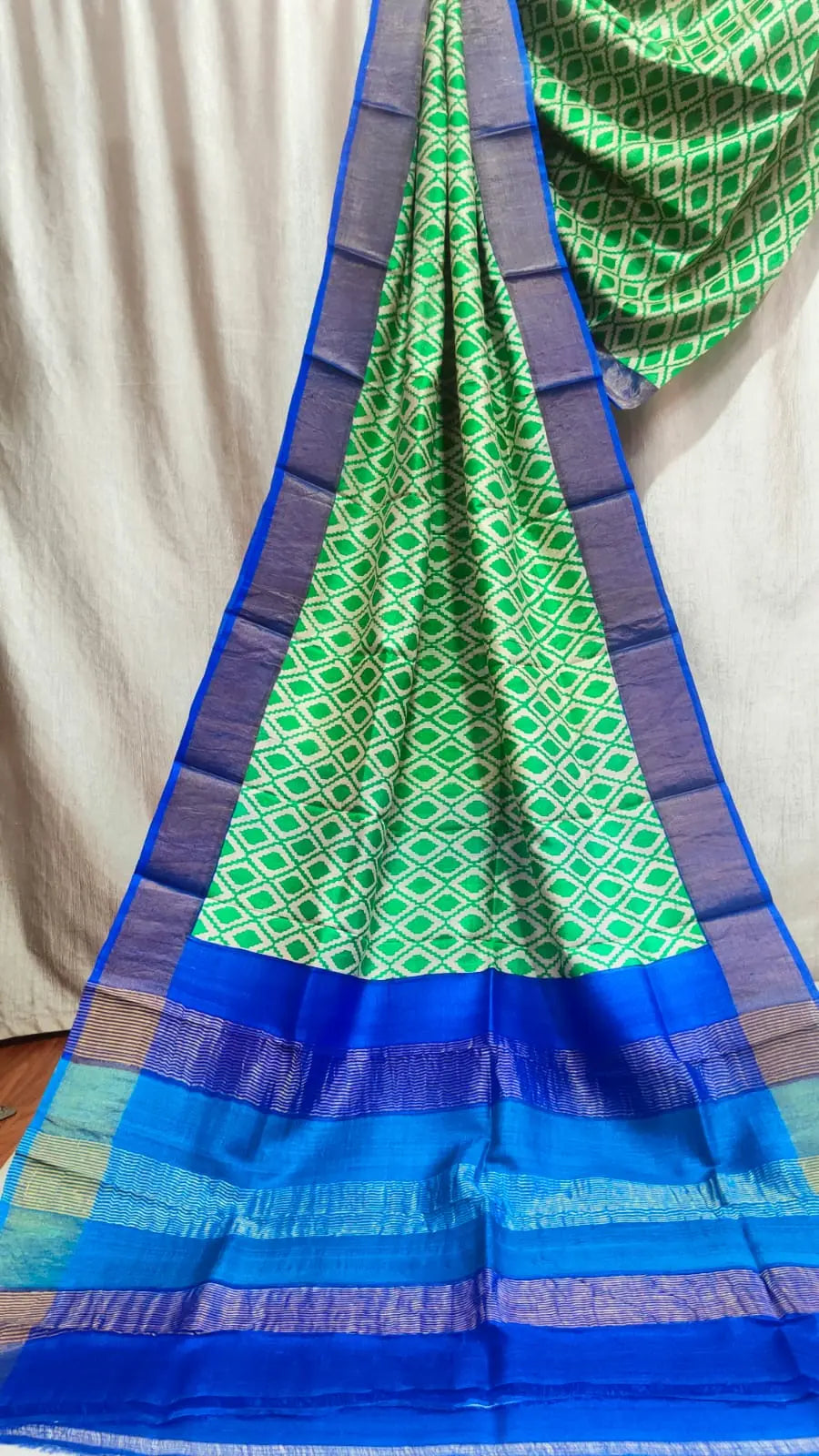 Tussar zari border saree Putul's fashion