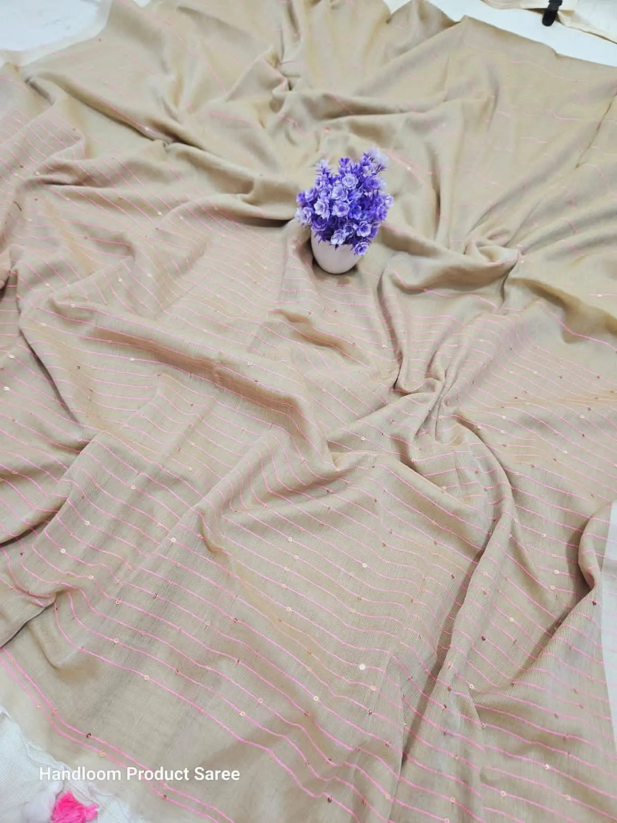mal cotton sequins weaving saree Putul's fashion