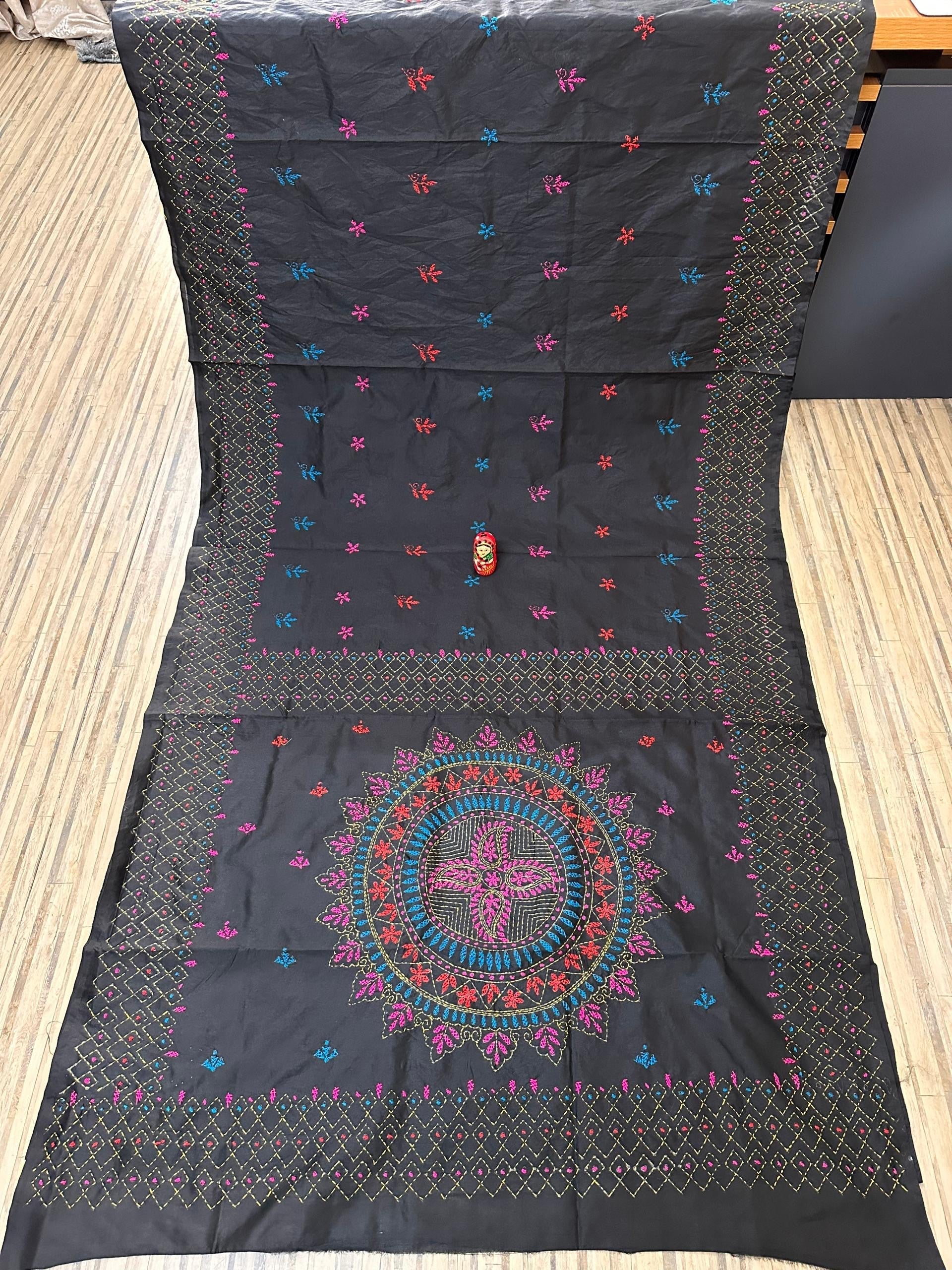 Assam kantha stitch saree