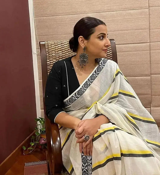 Celeb inspired saree Khadi cotton My Store