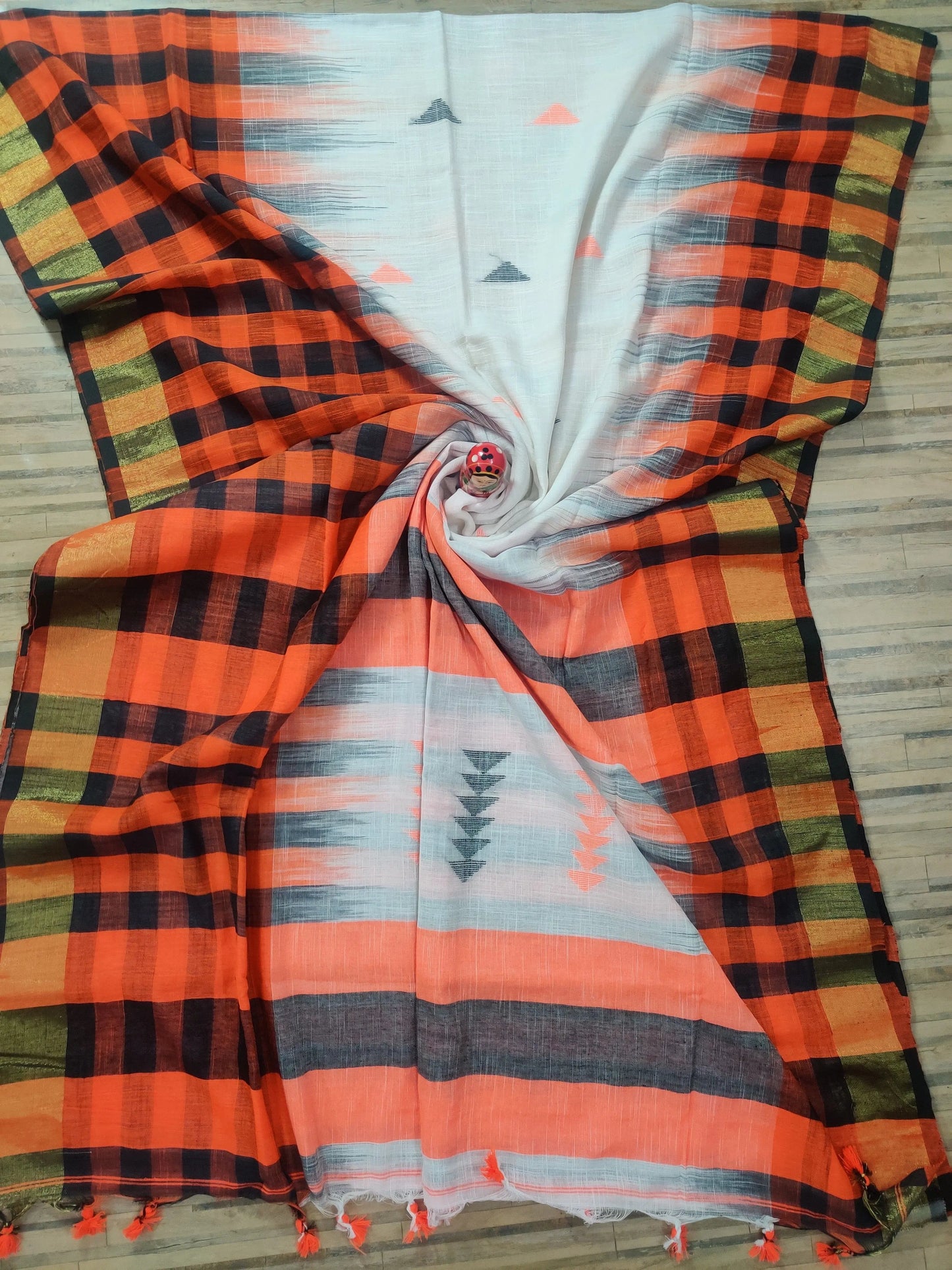 Khadi cotton saree Putul's fashion