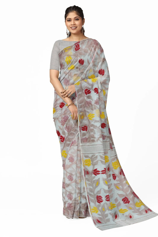 Bengal Jamdani Jyoti White 