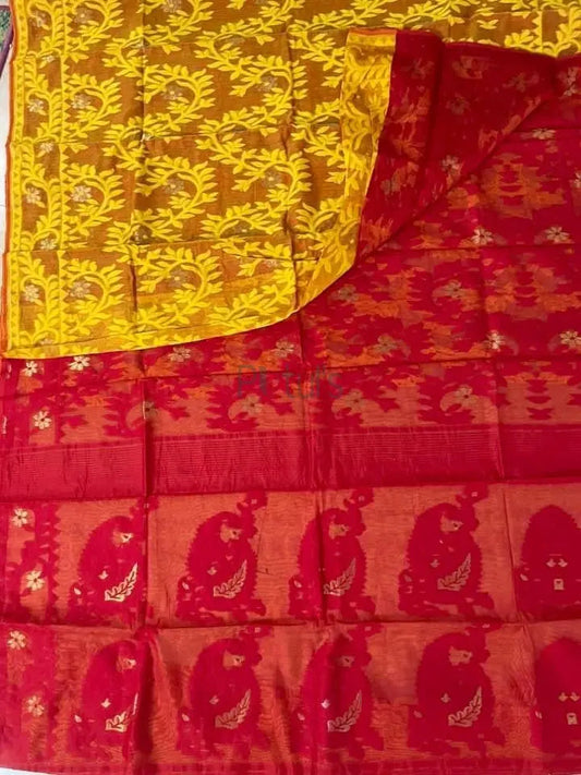 Bengal soft resham dhakai jamdani saree Putul's Fashion