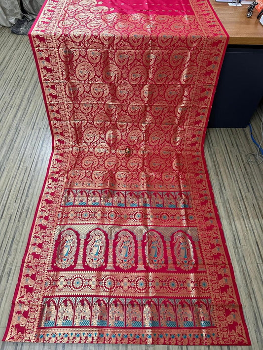Bengal famous Swarnochori saree Replica of Bishnupur - silk